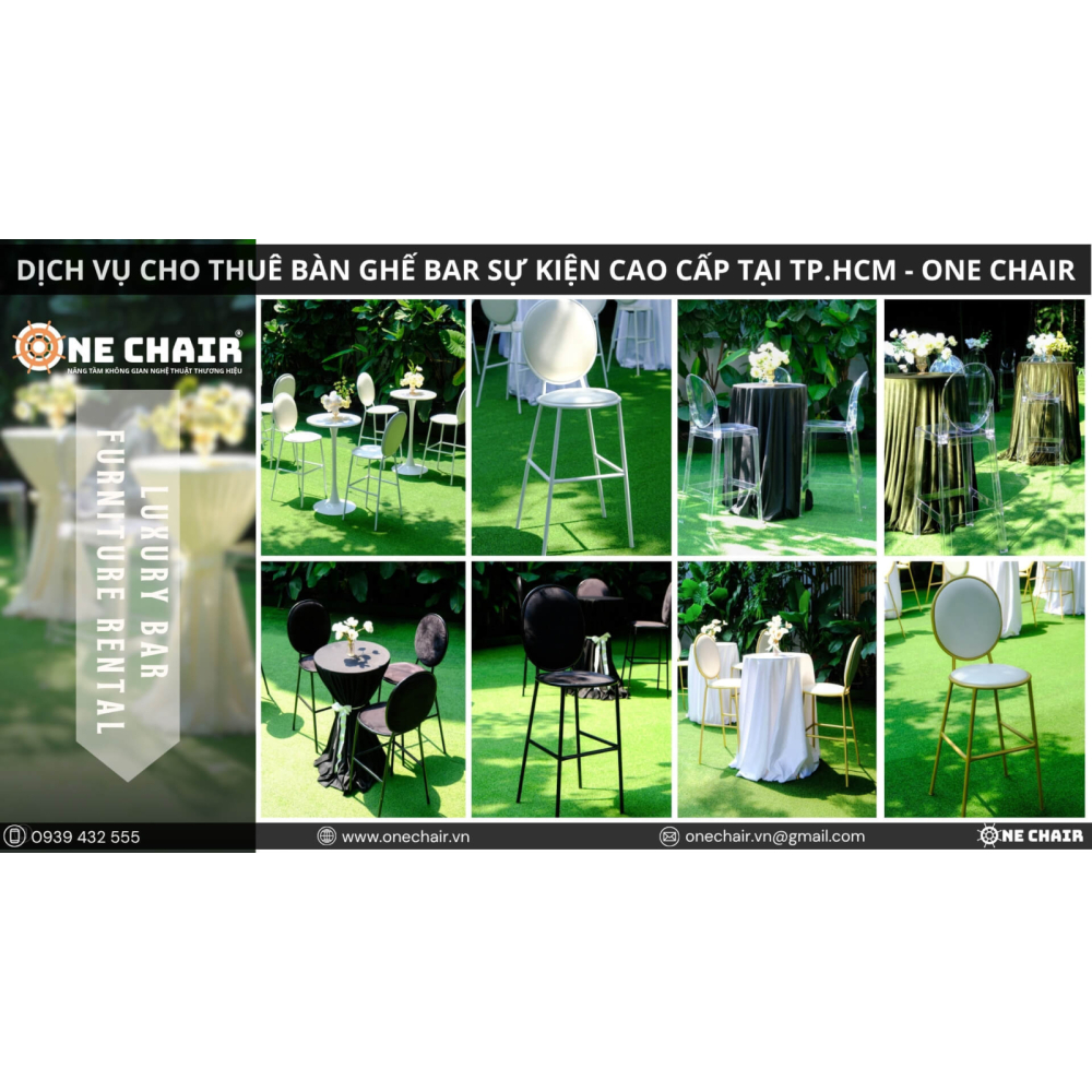 Cho Thuê Bàn Ghế BAR Sự Kiện Cao Cấp Tại TP.HCM | ONE CHAIR