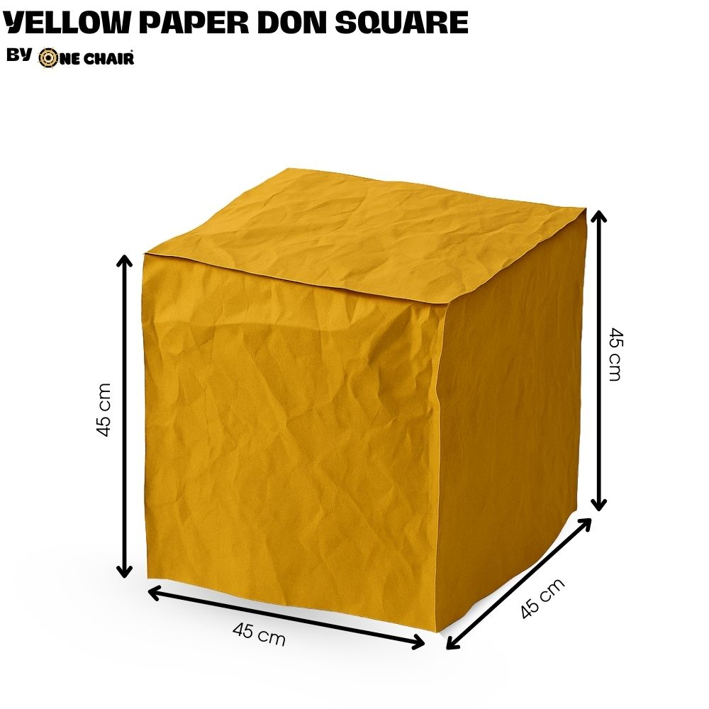 Ghế Sofa Vuông Paper Vàng – Tươi Sáng & Trẻ Trung