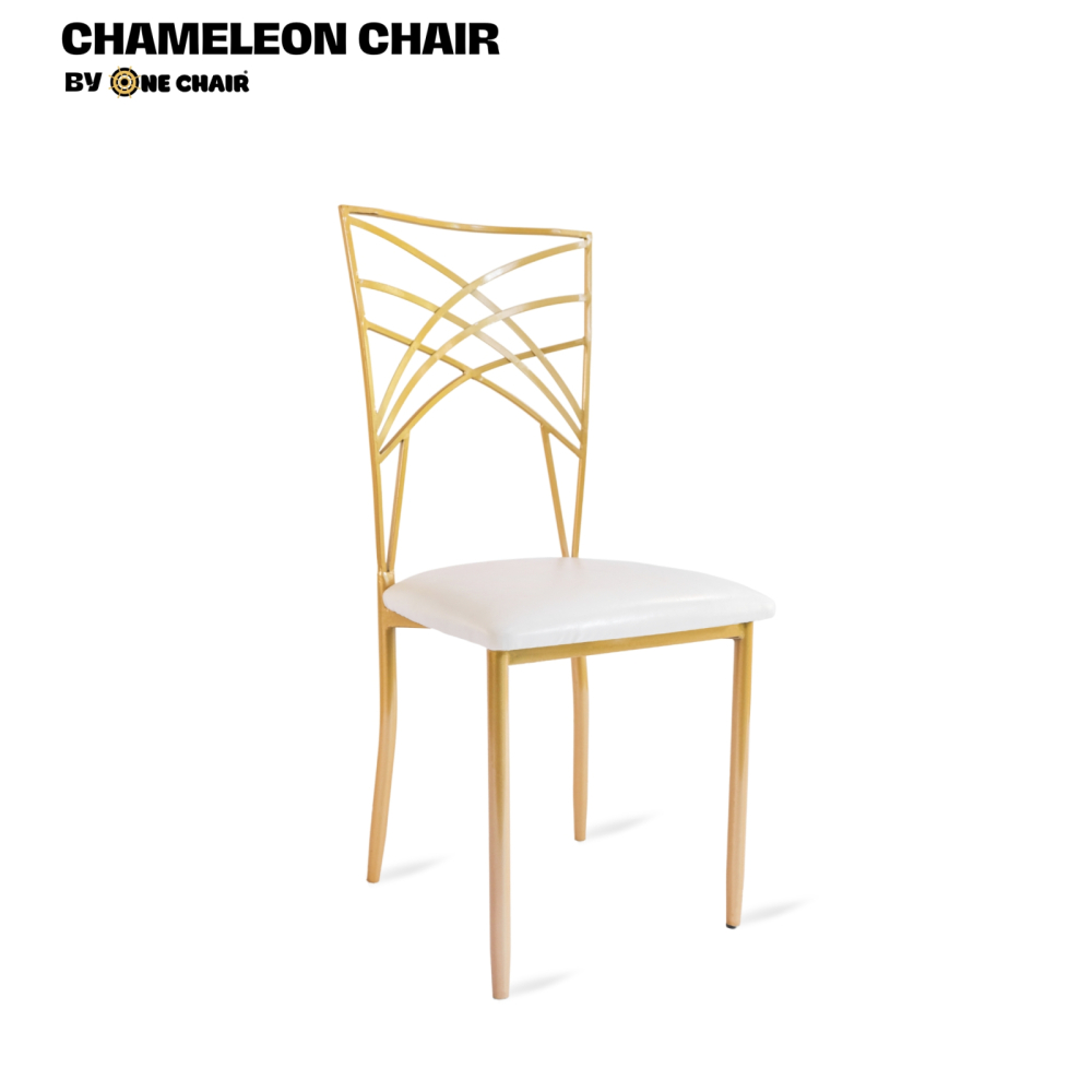 GHẾ SỰ KIỆN CAO CẤP | CHAMELEON CHAIR NỆM TRẮNG – THANH LỊCH, LINH HOẠT, TINH XẢO