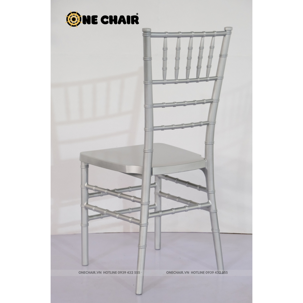 Ghế Chiavari Tiffany - Resin Màu Silver