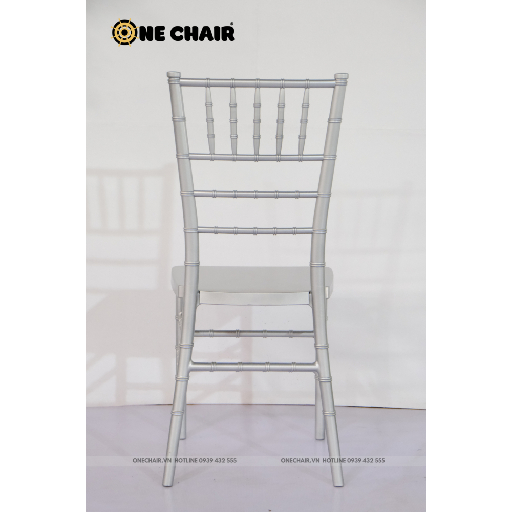 Ghế Chiavari Tiffany - Resin Màu Silver
