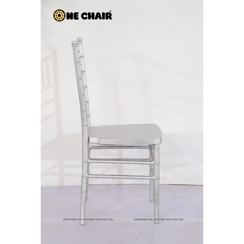 Ghế Chiavari Tiffany - Resin Màu Silver