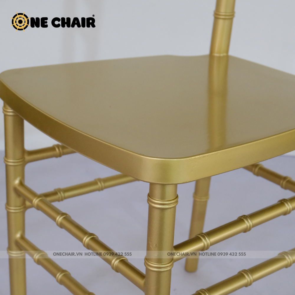 Ghế Chiavari Tiffany - Resin Màu Gold