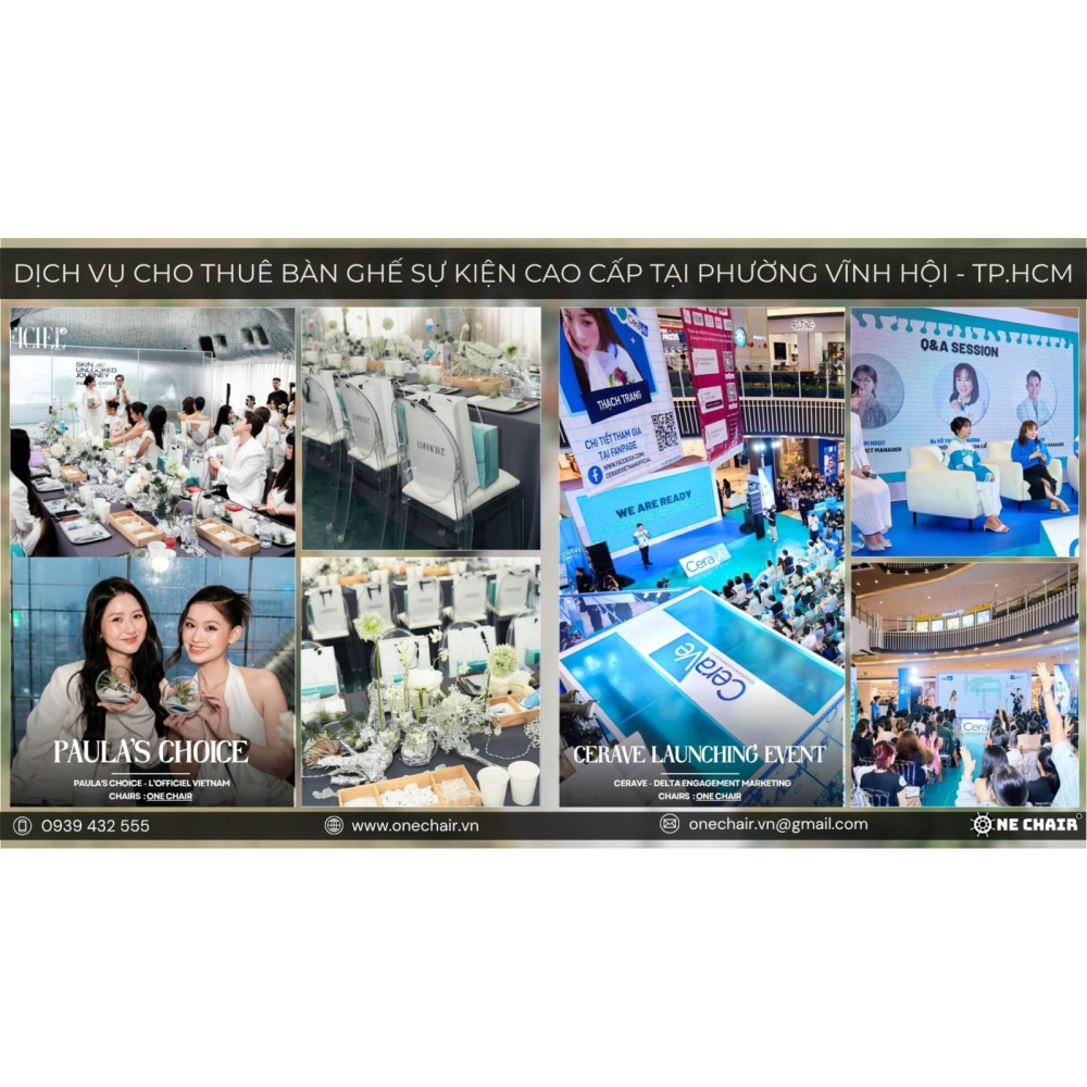 Phường Vĩnh Hội - Không Gian Sự Kiện Đỉnh Cao Cùng Dịch Vụ Cho Thuê Bàn Ghế Sự Kiện Cao Cấp ONECHAIR