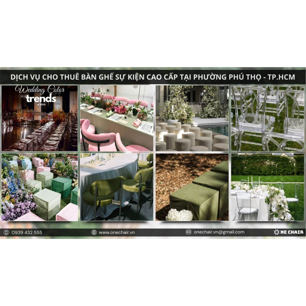 Dịch Vụ Cho Thuê Bàn Ghế Sự Kiện Cao Cấp TP.HCM, Phường Phú Thọ | One Chair Tiên Phong Dẫn Đầu Xu Hướng