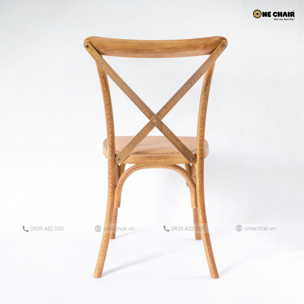 Ghế Croosback chéo lưng chữ X cổ điển mang phong cách lãng mạn