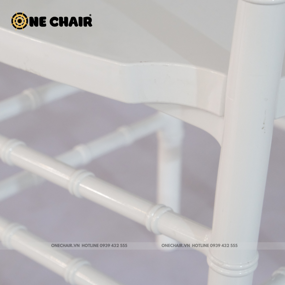 Ghế Chiavari Tiffany - Resin Màu Trắng