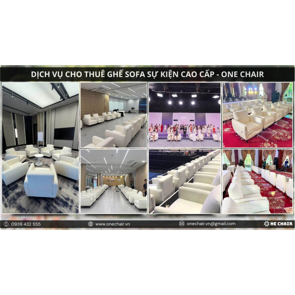 Cho Thuê Ghế Sofa Sự Kiện Cao Cấp, Sang Trọng - Khi Thiết Kế Gặp Cảm Xúc & Trải Nghiệm Cùng ONE CHAIR