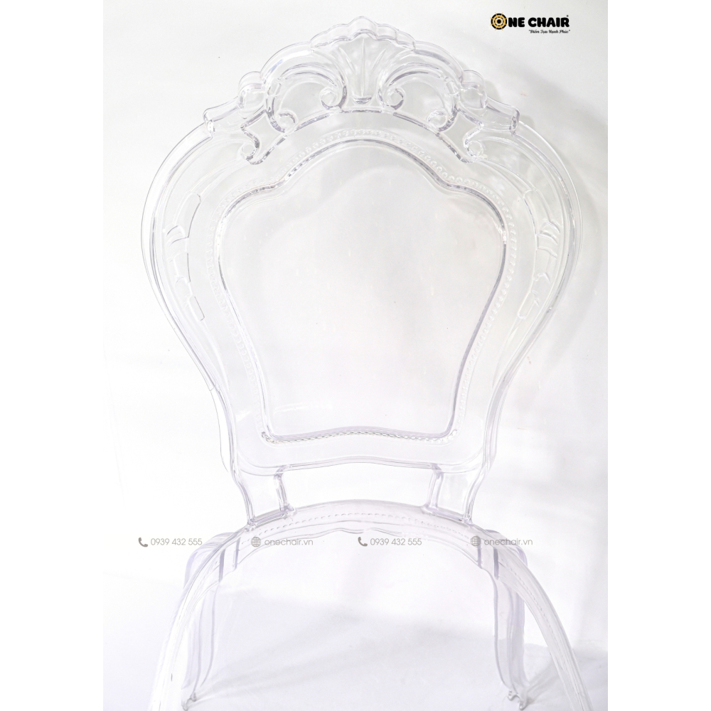 NEW - Queen Chair: Ghế Acrylic Lộng Lẫy Dành Cho Sự Kiện Tiệc Cưới Quý Phái