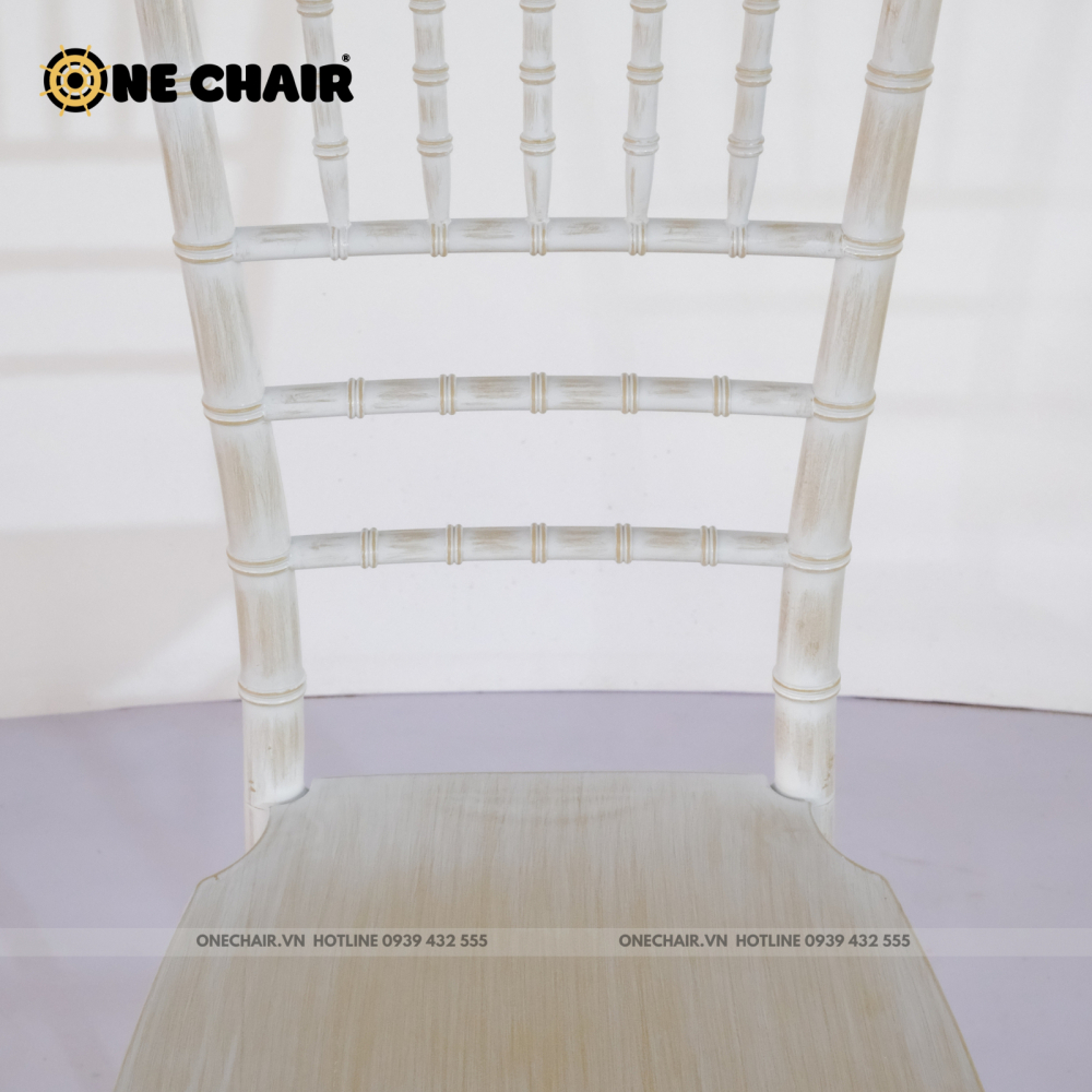 Ghế Chiavari Tiffany - Resin Màu Scratched Wood