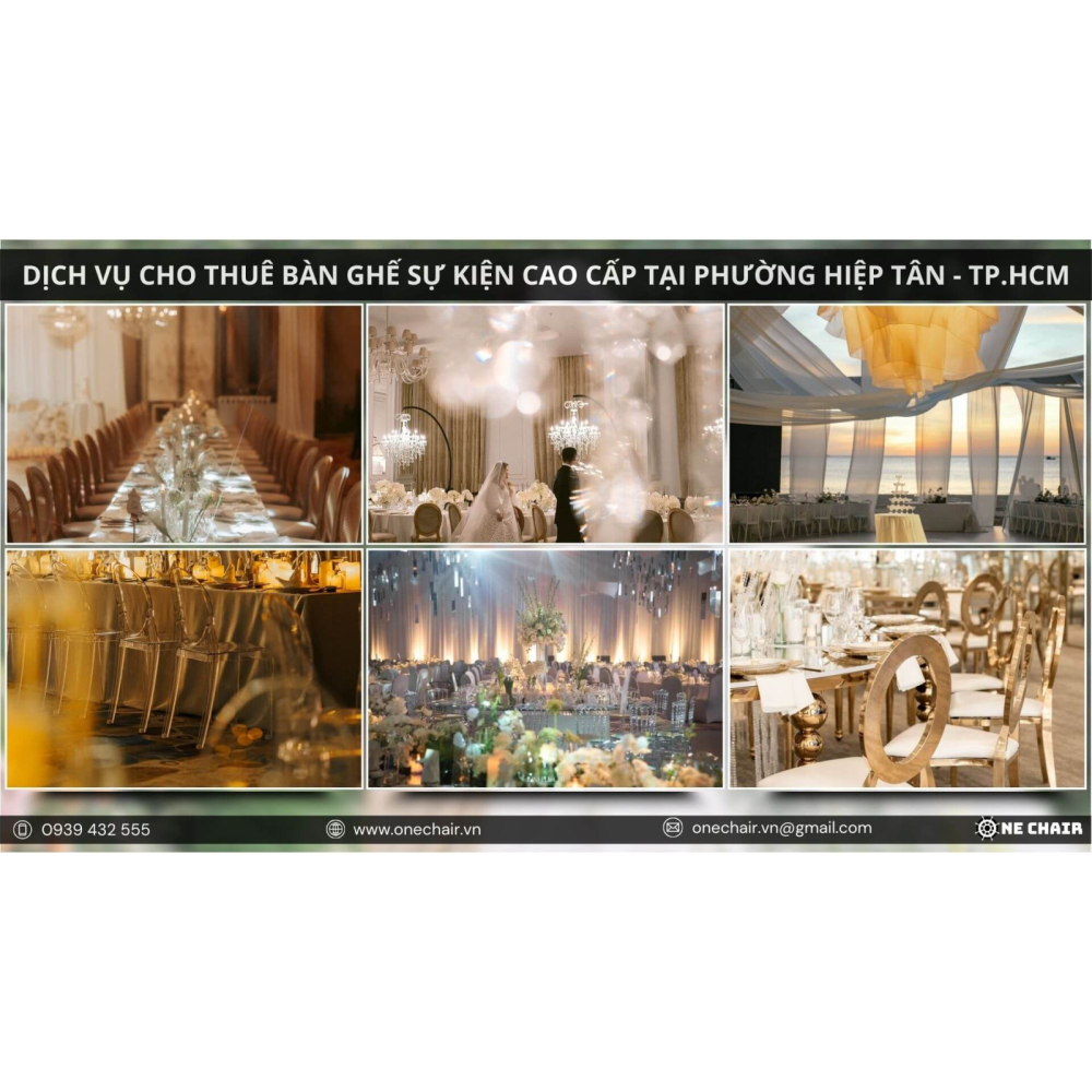 Dịch Vụ Cho Thuê Bàn Ghế Sự Kiện Cao Cấp Phường Hiệp Tân, TP.HCM | One Chair