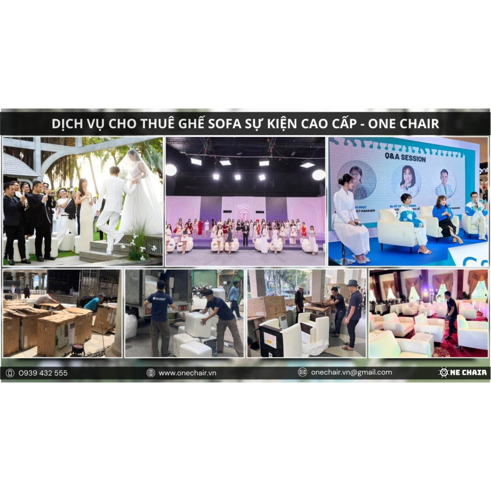 Nghệ Thuật Setup Sofa Sự Kiện Sang Trọng, Hiện Đại - Hành Trình ONE CHAIR Biến Concept Thành Hiện Thực