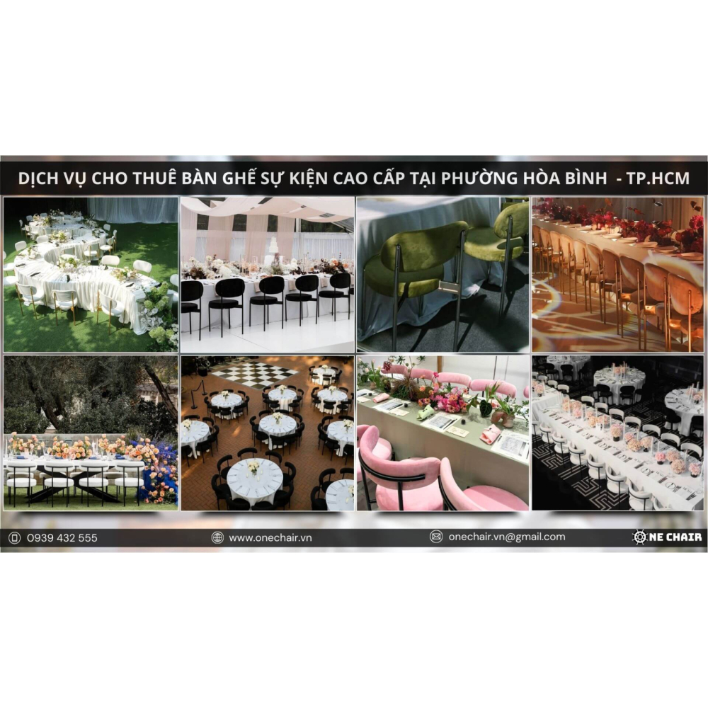 Dịch Vụ Cho Thuê Bàn Ghế Sự Kiện Cao Cấp Phường Hòa Bình, TP.HCM | One Chair Đồng Hành Cùng Kiến Tạo Chuỗi Sự Kiện Đẳng Cấp