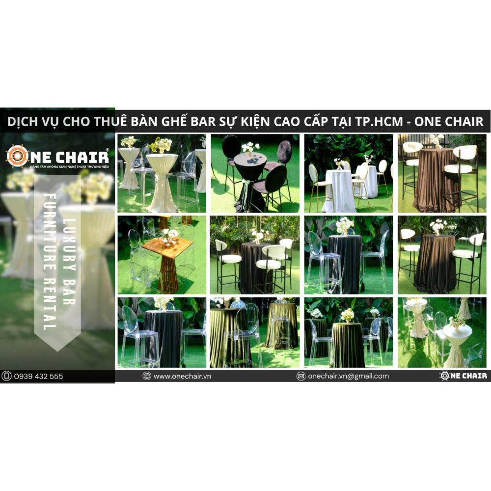 Cho Thuê Bàn Ghế BAR Sự Kiện Cao Cấp Tại TP.HCM | ONE CHAIR