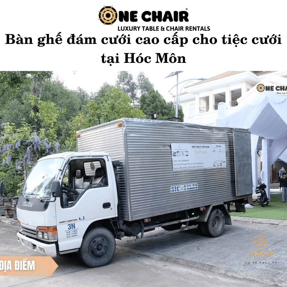 Bàn ghế đám cưới cao cấp cho tiệc cưới tại Hóc Môn.