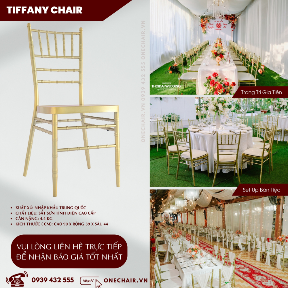 Báo Giá Dịch Vụ Thuê Bàn Ghế Sự Kiện Tiệc Đám Cưới Tốt Nhất | ONE CHAIR