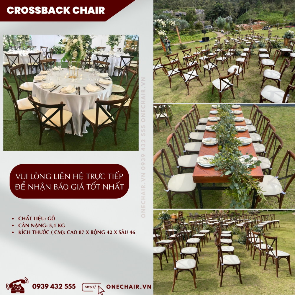 Báo Giá Dịch Vụ Thuê Bàn Ghế Sự Kiện Tiệc Đám Cưới Tốt Nhất | ONE CHAIR