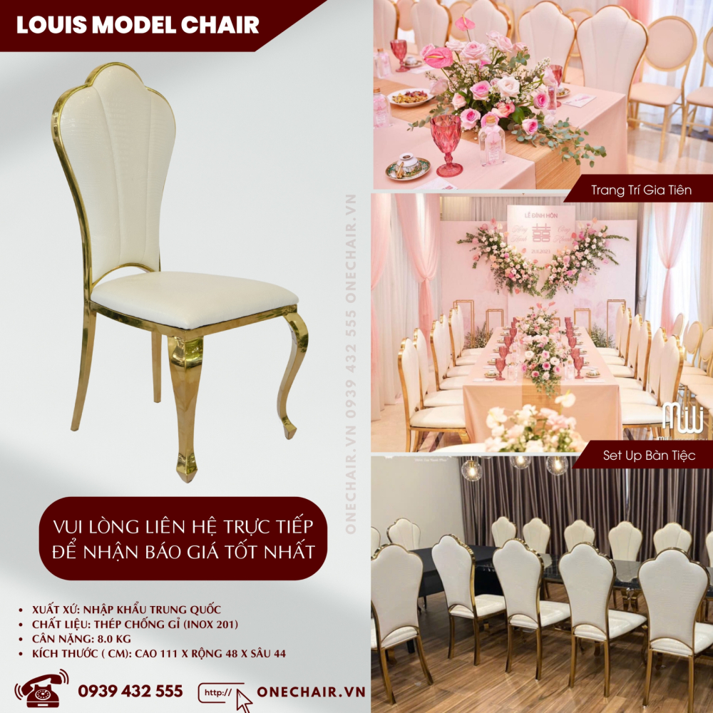 Báo Giá Dịch Vụ Thuê Bàn Ghế Sự Kiện Tiệc Đám Cưới Tốt Nhất | ONE CHAIR