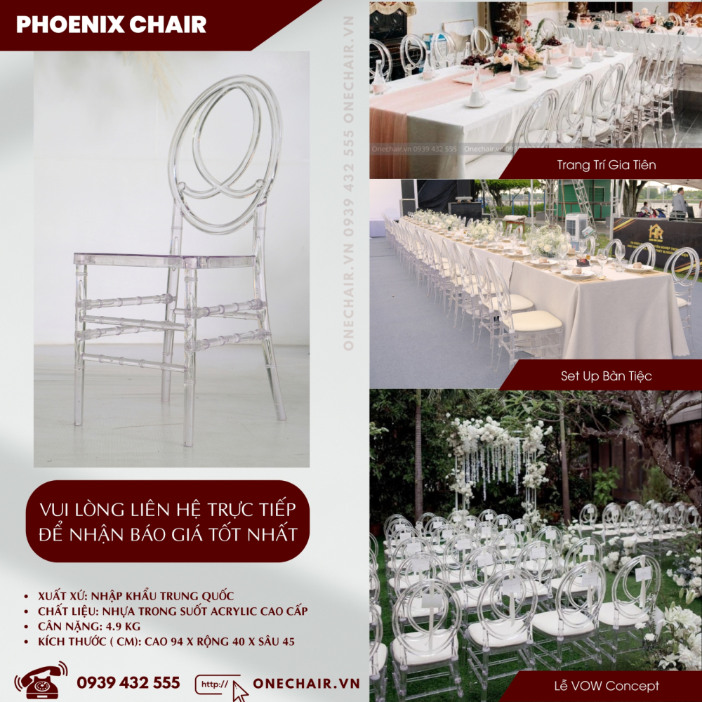 Báo Giá Dịch Vụ Thuê Bàn Ghế Sự Kiện Tiệc Đám Cưới Tốt Nhất | ONE CHAIR