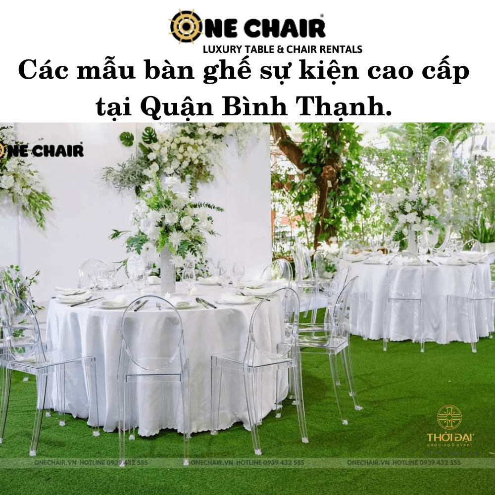 Các mẫu bàn ghế sự kiện tiệc cưới cao cấp