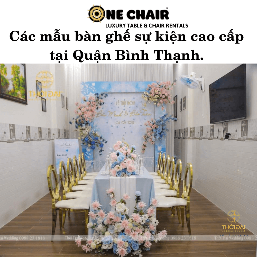 Các mẫu bàn ghế sự kiện tiệc cưới cao cấp