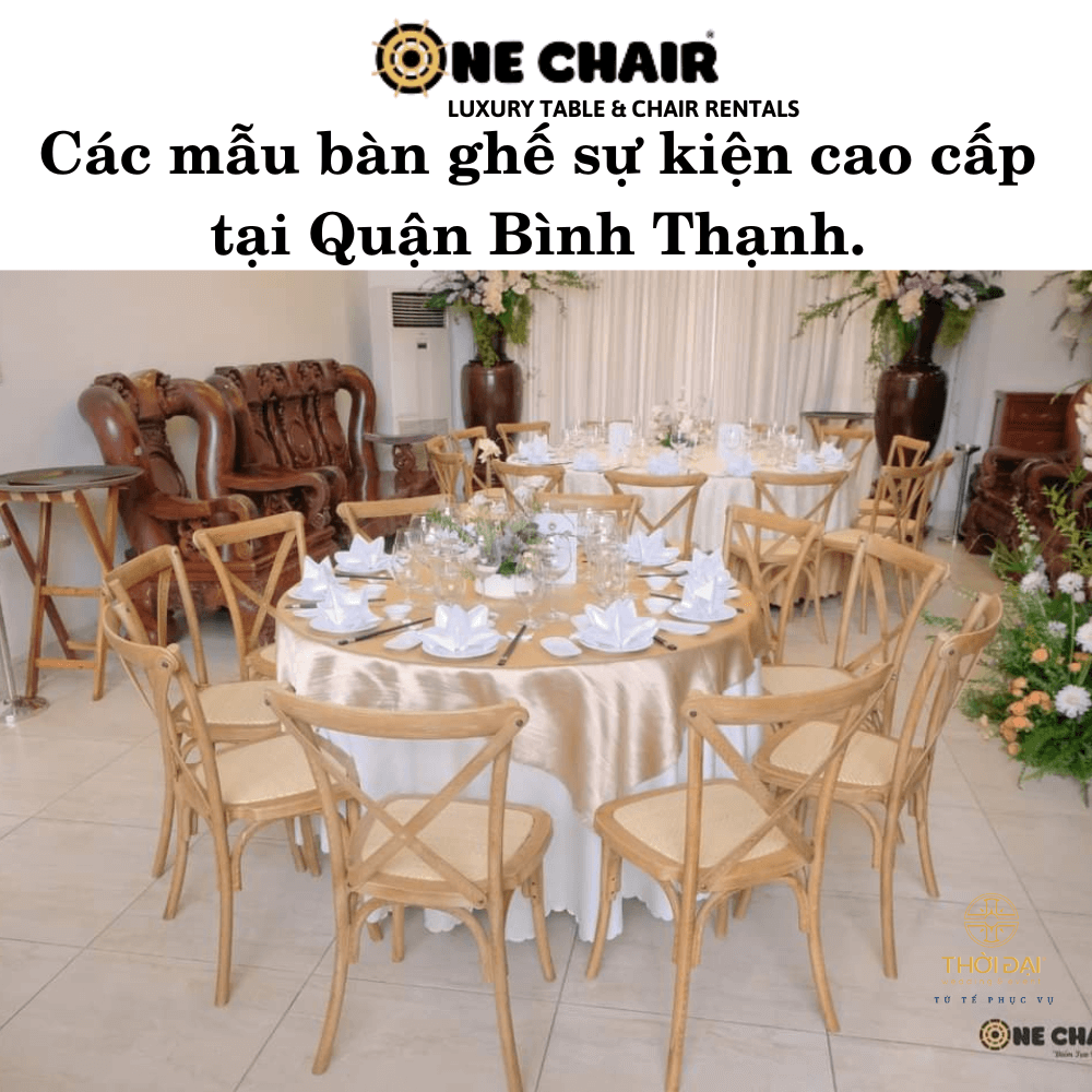 Các mẫu bàn ghế sự kiện tiệc cưới cao cấp