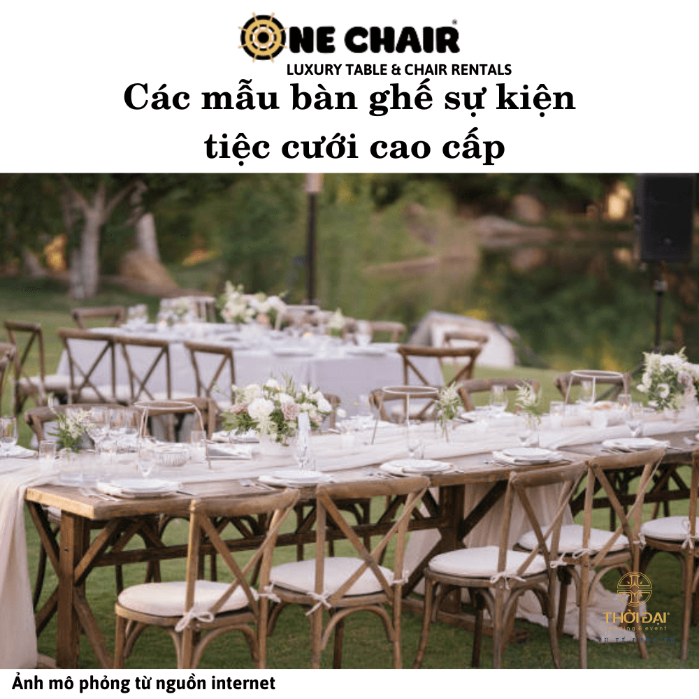 Các mẫu bàn ghế sự kiện tiệc cưới cao cấp