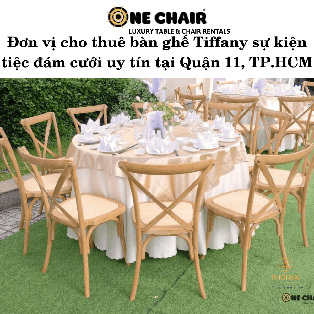 Đơn vị cho thuê bàn ghế Tiffany sự kiện tiệc đám cưới uy tín tại Quận 11, TP.HCM