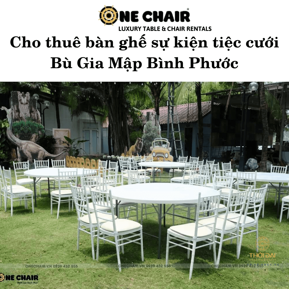 Cho thuê bàn ghế sự kiện tiệc cưới Bù Gia Mập Bình Phước