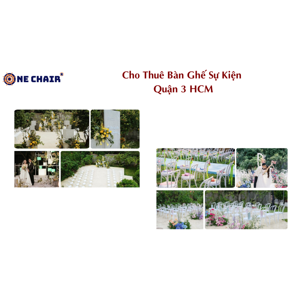 Cho thuê bàn ghế sự kiện quận 3 hcm