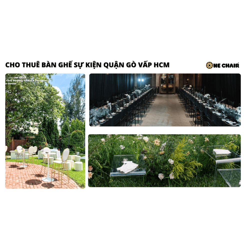 Cho Thuê Bàn Ghế Sự Kiện Hiện Đại Gò Vấp TPHCM – ONE CHAIR