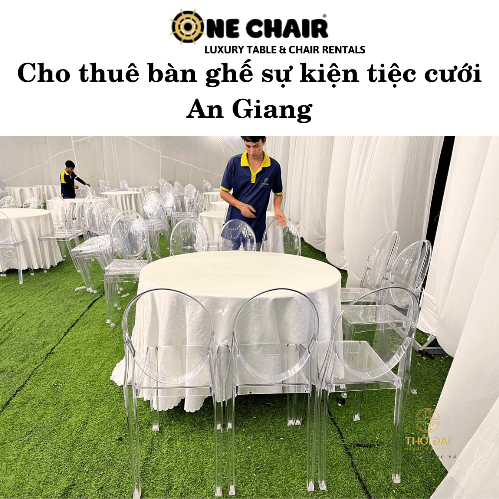 Cho thuê bàn ghế sự kiện tiệc cưới An Giang