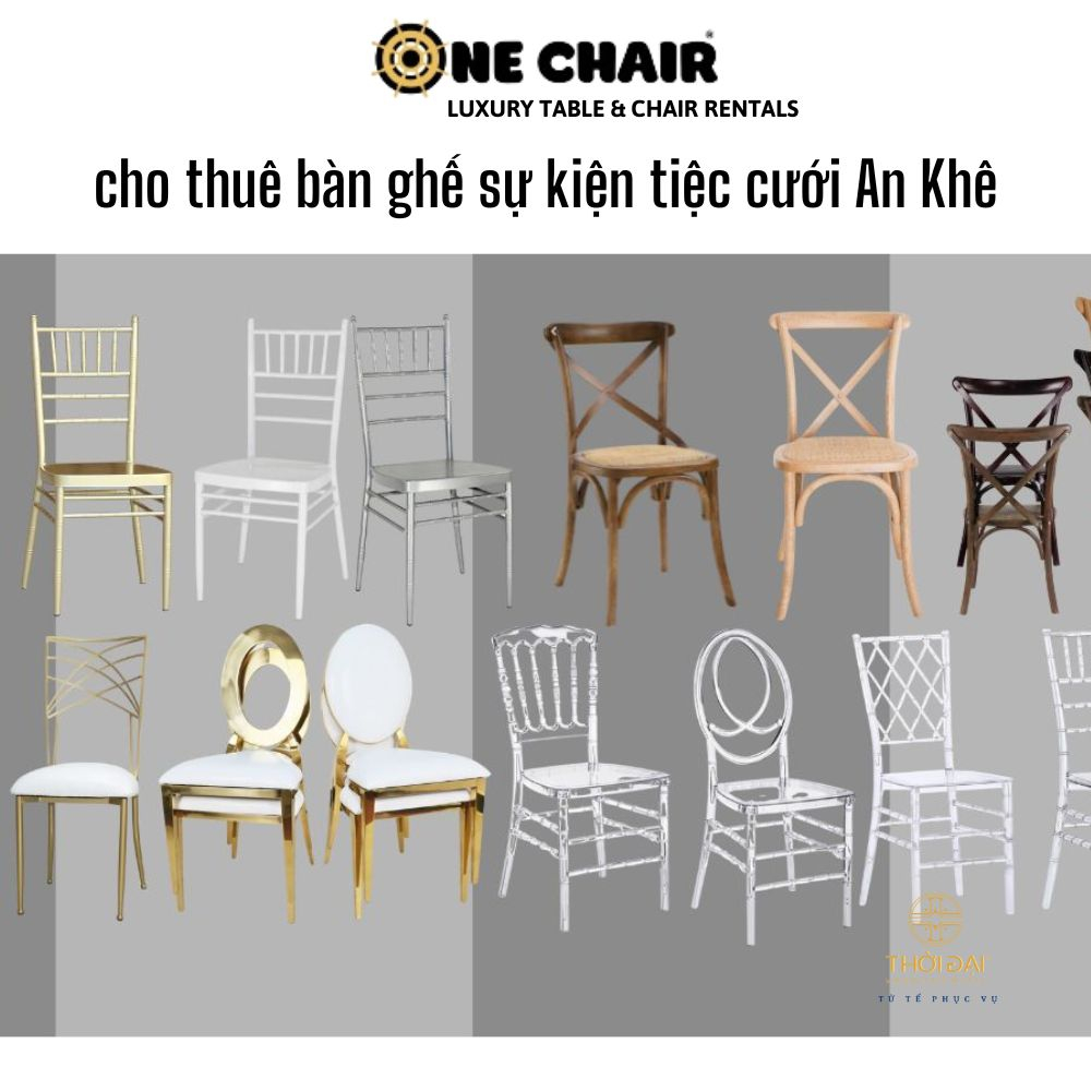 cho thuê bàn ghế sự kiện tiệc cưới An Khê