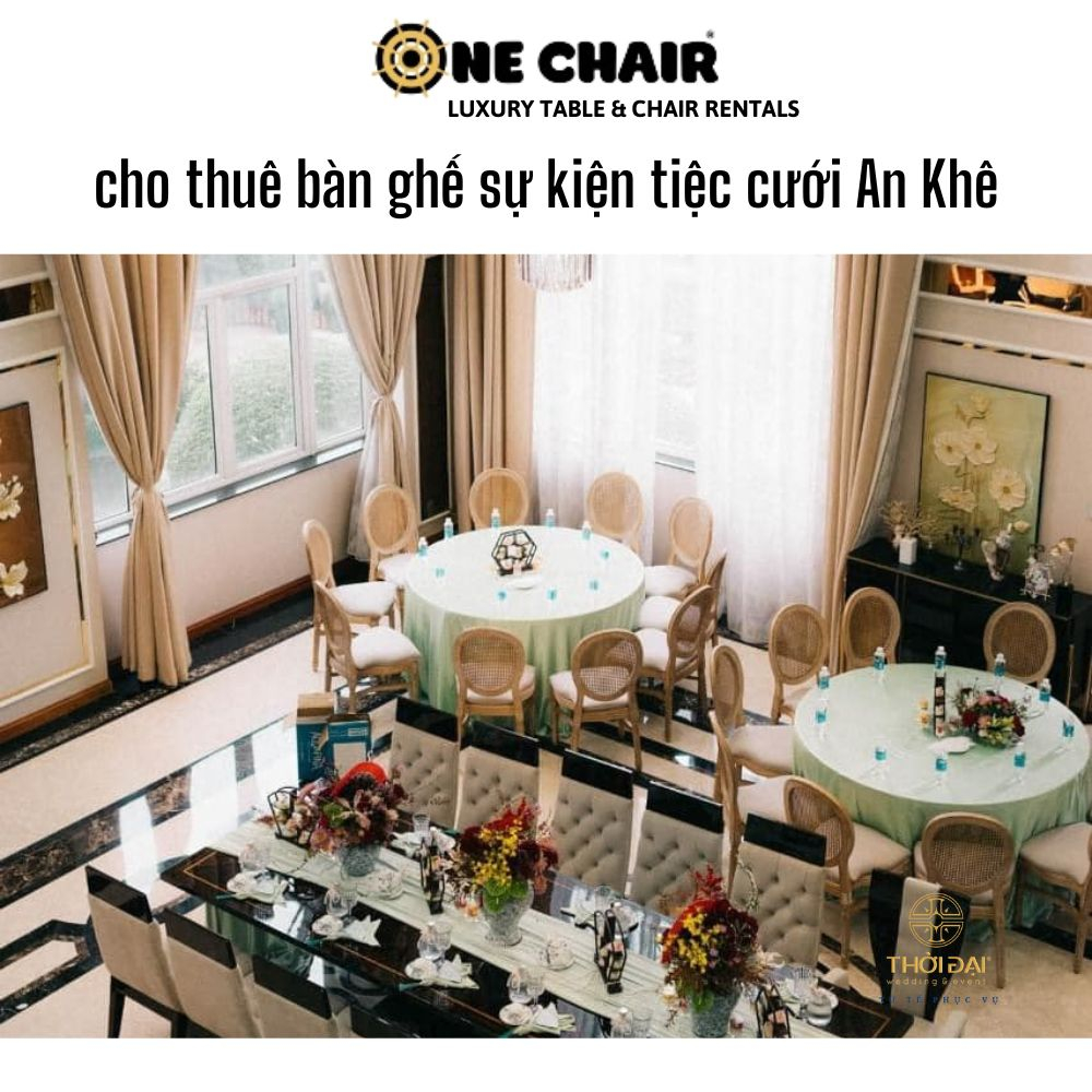 cho thuê bàn ghế sự kiện tiệc cưới An Khê