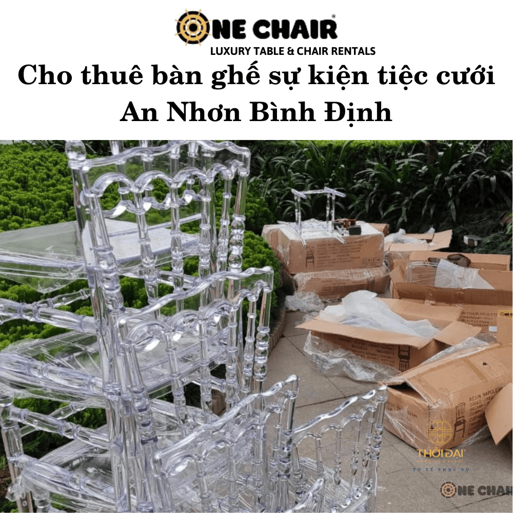 Cho thuê bàn ghế sự kiện tiệc cưới An Nhơn Bình Định