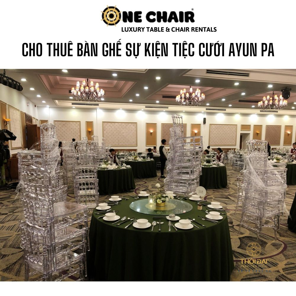 Cho thuê bàn ghế sự kiện tiệc cưới Ayun Pa