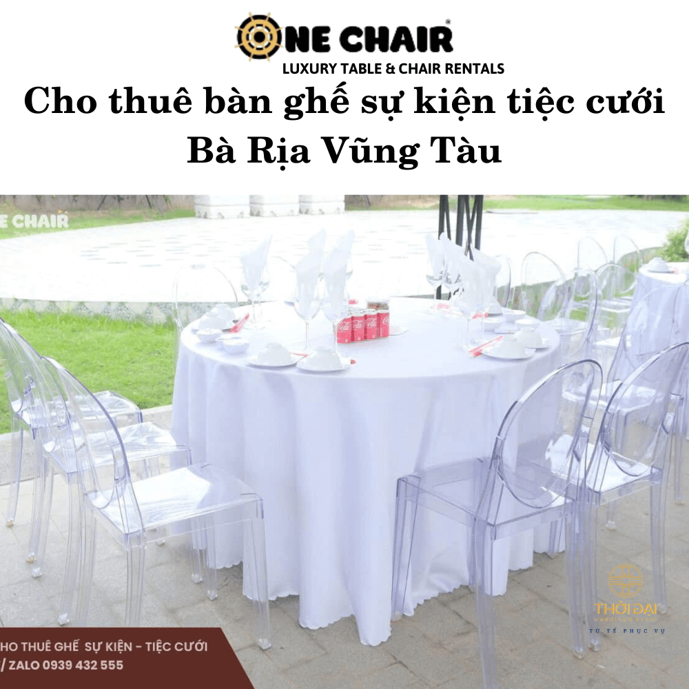 Cho thuê bàn ghế sự kiện tiệc cưới Bà Rịa Vũng Tàu