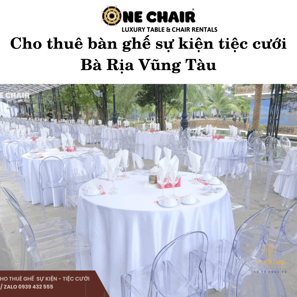 Cho thuê bàn ghế sự kiện tiệc cưới Bà Rịa Vũng Tàu
