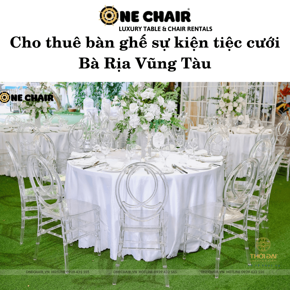 Cho thuê bàn ghế sự kiện tiệc cưới Bà Rịa Vũng Tàu