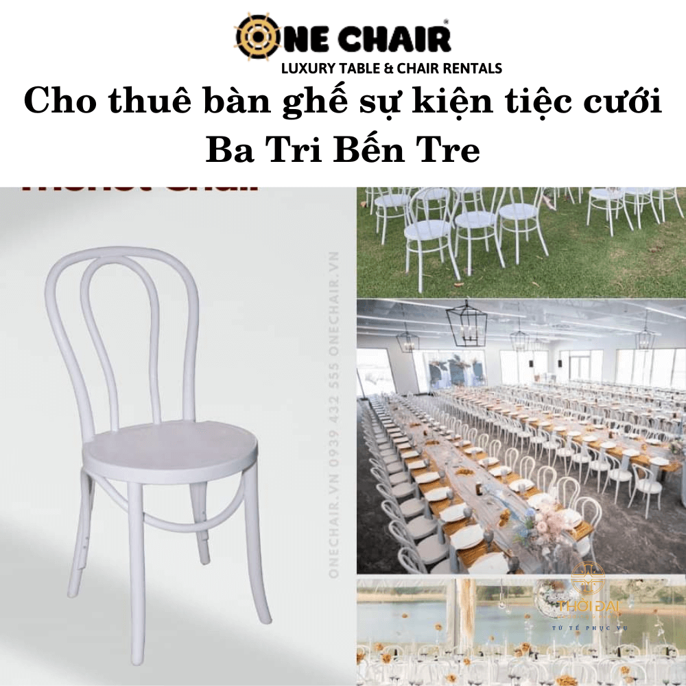 Cho thuê bàn ghế sự kiện tiệc cưới Ba Tri Bến Tre