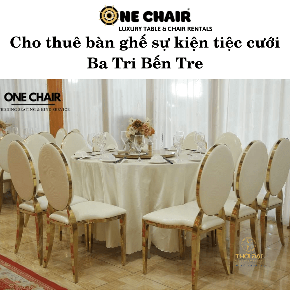 Cho thuê bàn ghế sự kiện tiệc cưới Ba Tri Bến Tre