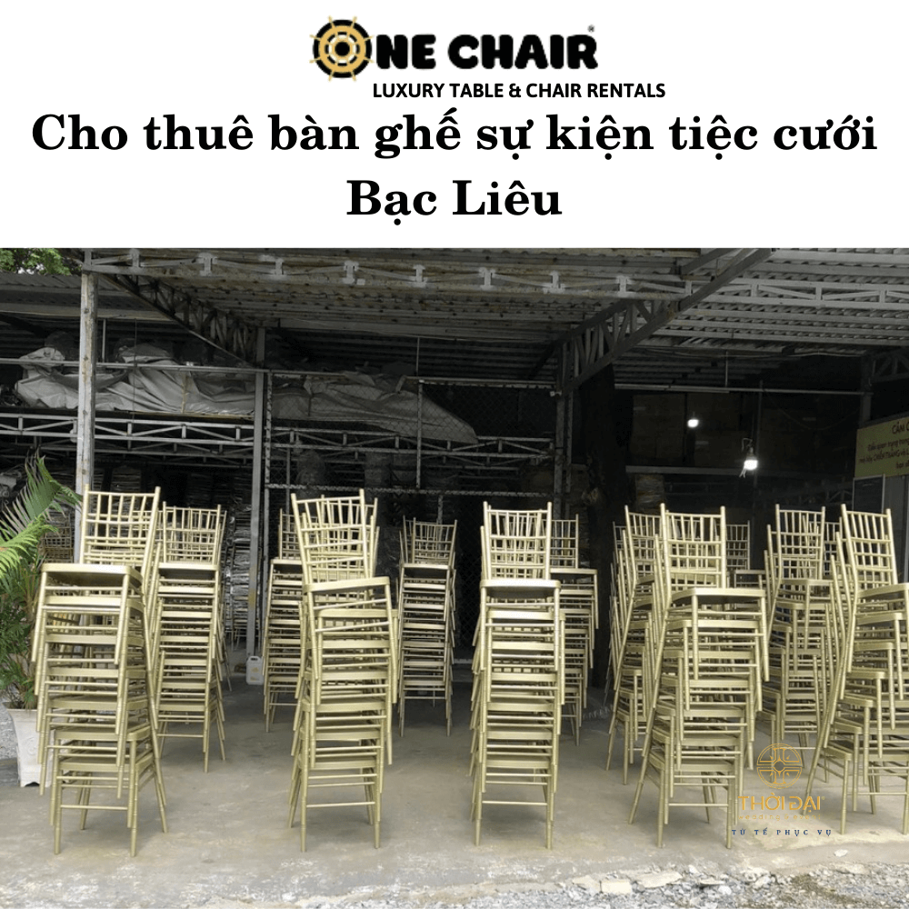 Cho thuê bàn ghế sự kiện tiệc cưới Bạc Liêu