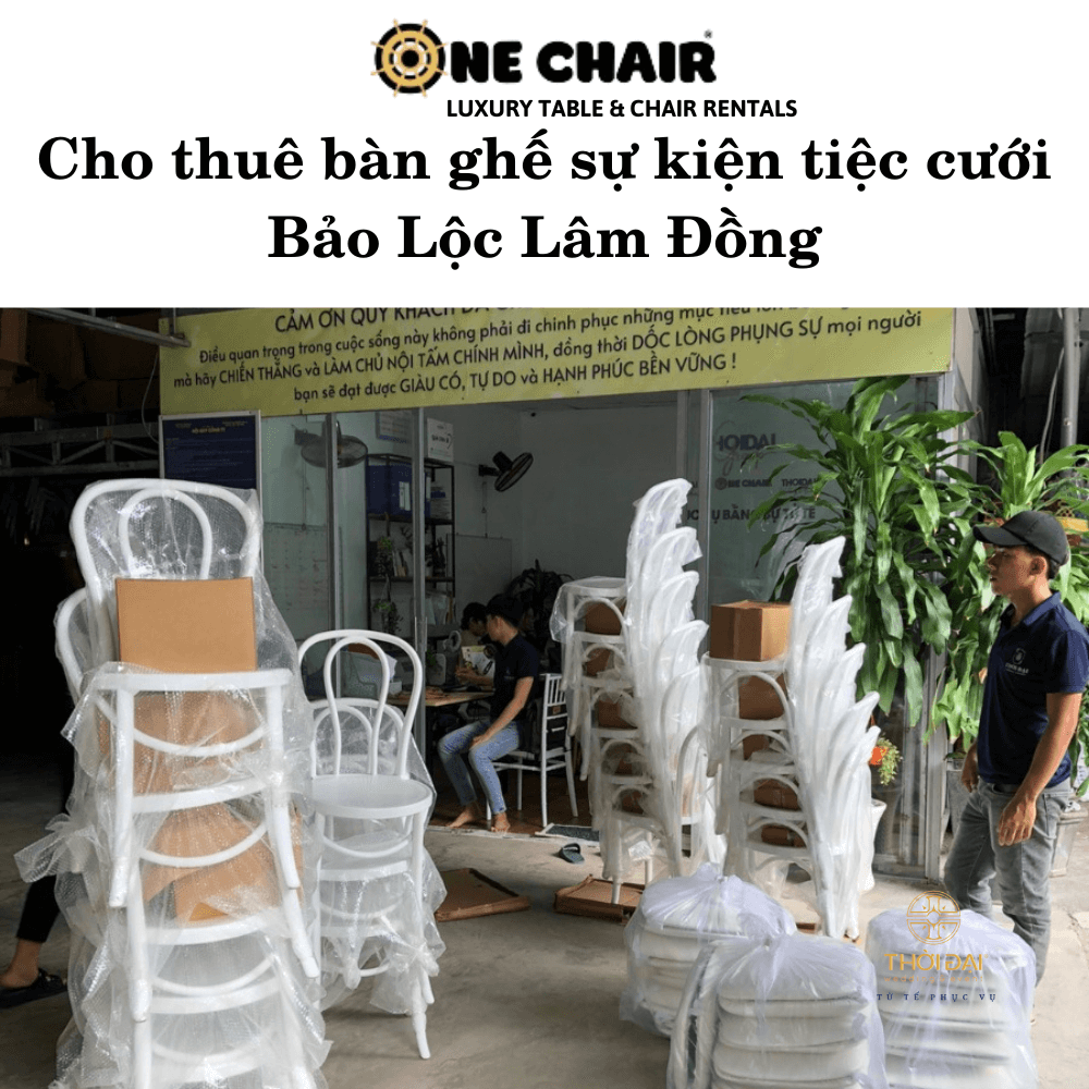 Cho thuê bàn ghế sự kiện tiệc cưới Bảo Lộc Lâm Đồng