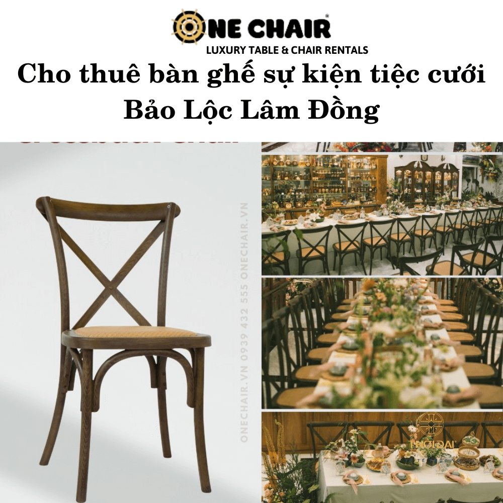 Cho thuê bàn ghế sự kiện tiệc cưới Bảo Lộc Lâm Đồng