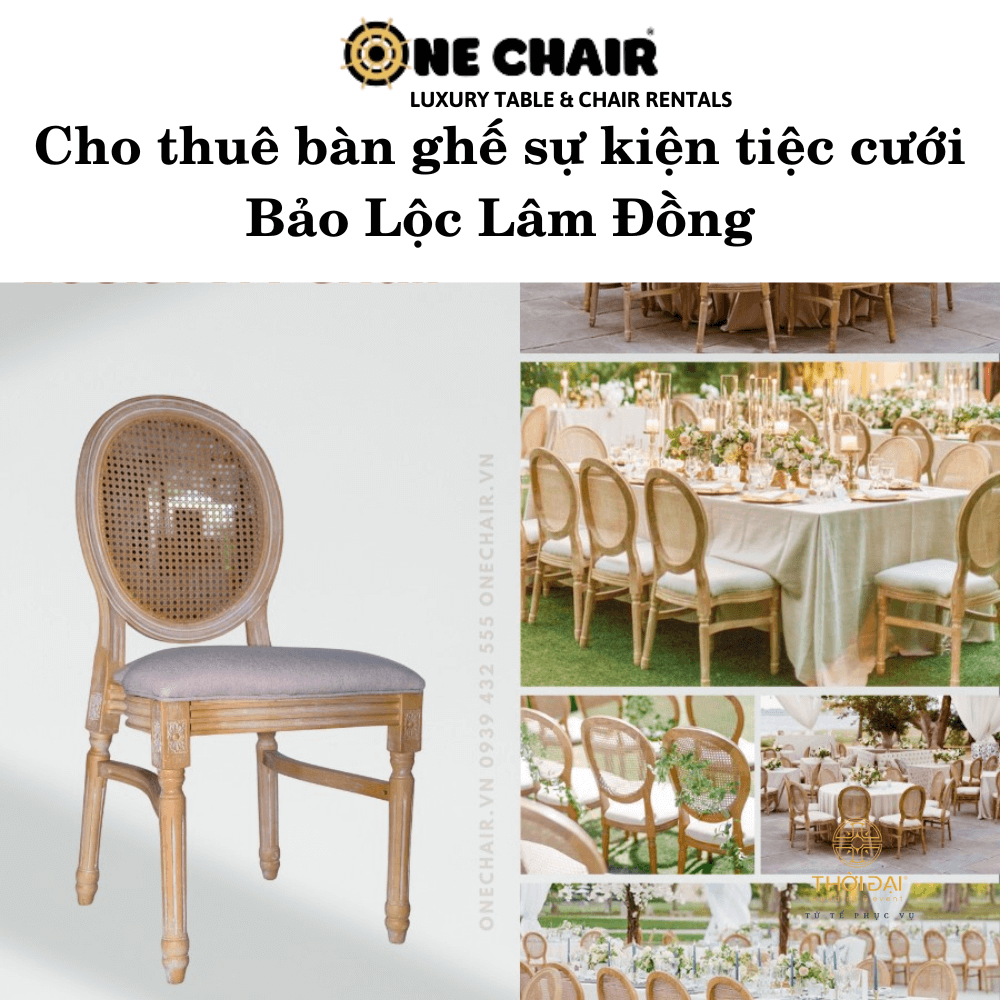 Cho thuê bàn ghế sự kiện tiệc cưới Bảo Lộc Lâm Đồng