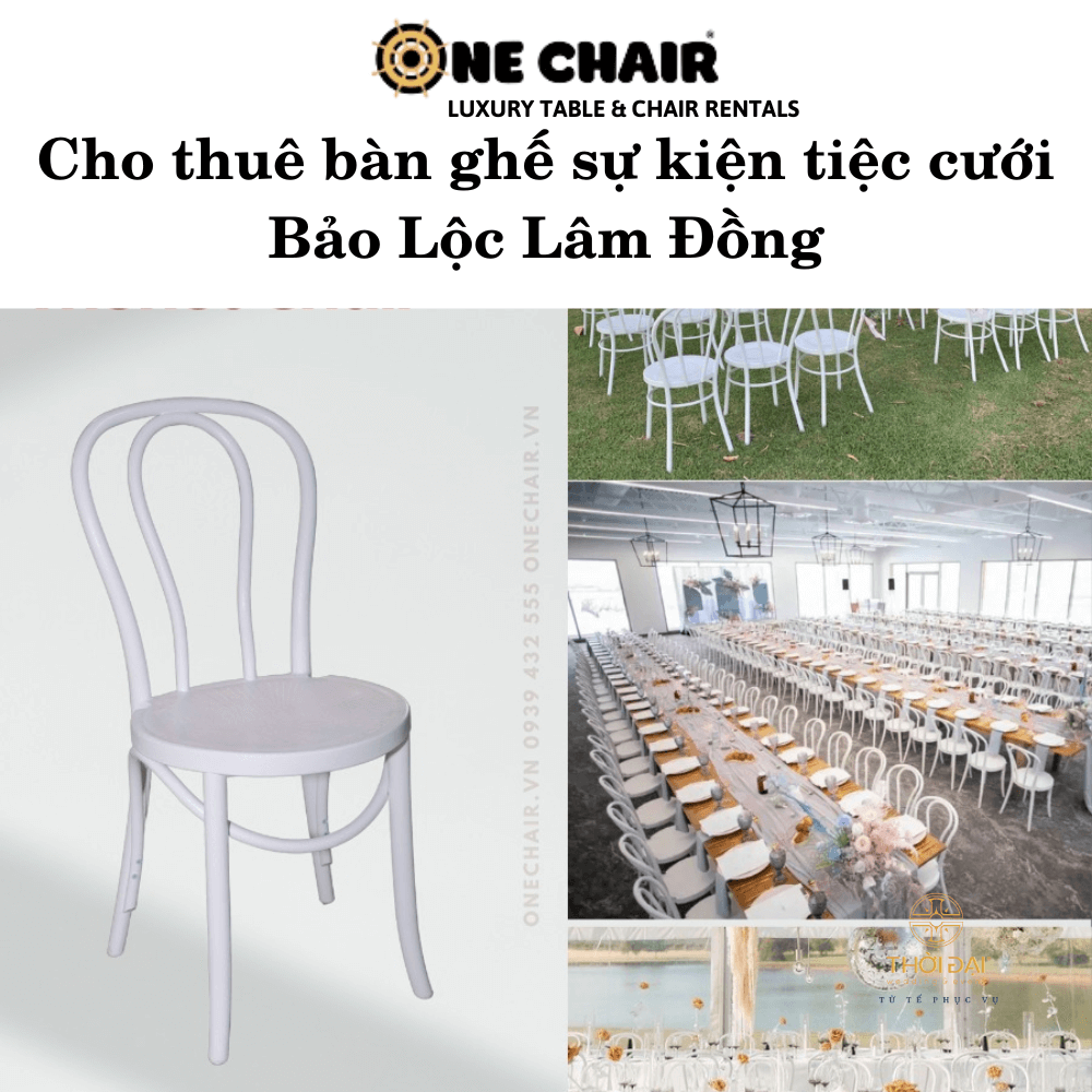 Cho thuê bàn ghế sự kiện tiệc cưới Bảo Lộc Lâm Đồng