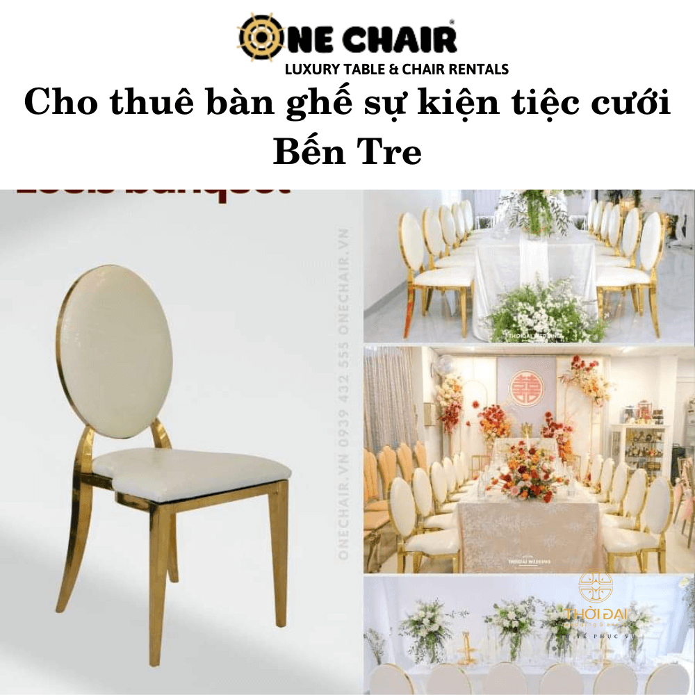 Cho thuê bàn ghế sự kiện tiệc cưới Bến Tre