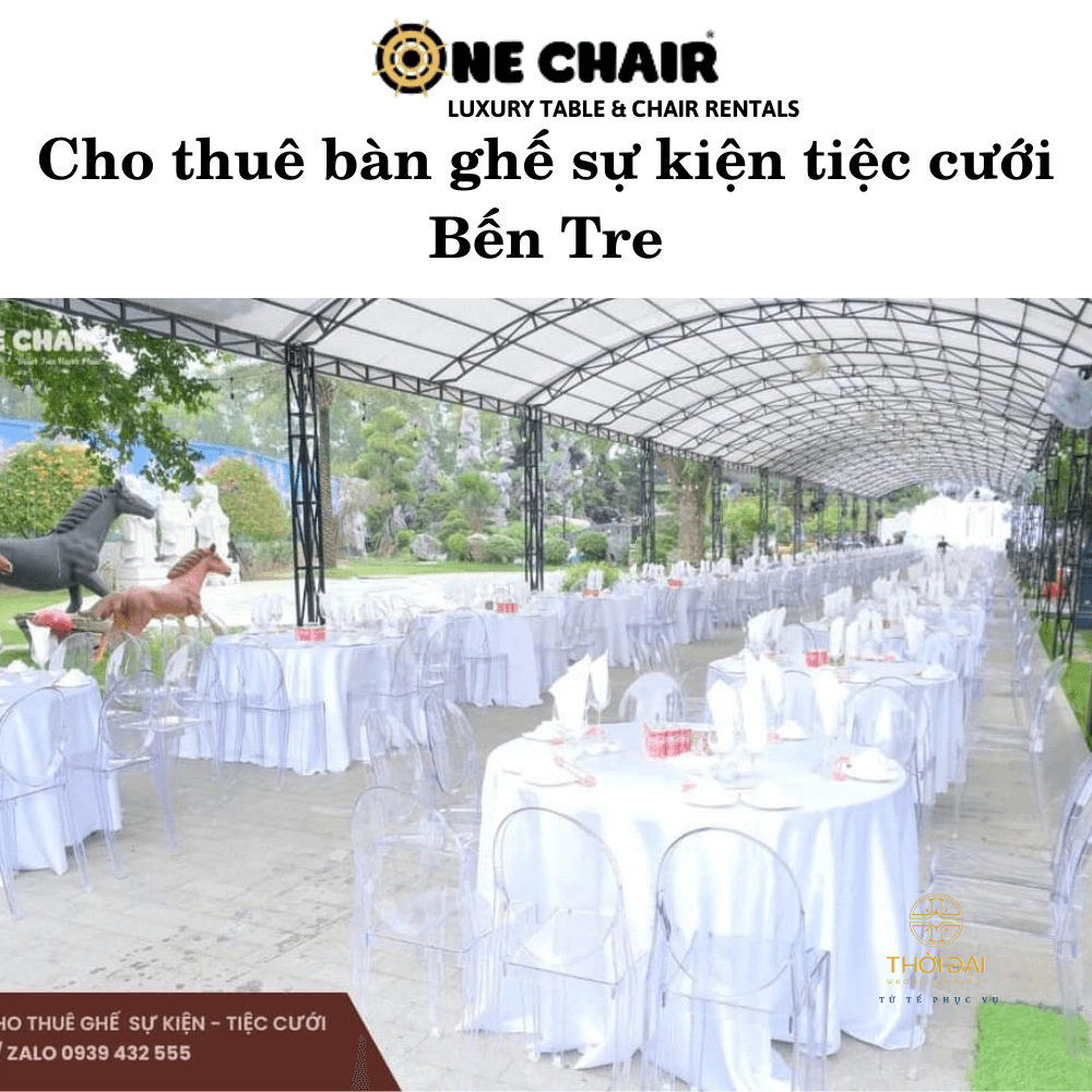 Cho thuê bàn ghế sự kiện tiệc cưới Bến Tre