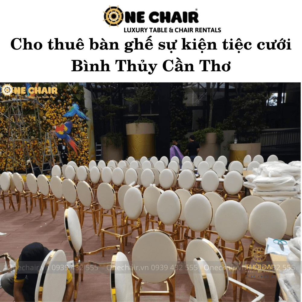 Cho thuê bàn ghế sự kiện tiệc cưới Bình Thủy Cần Thơ