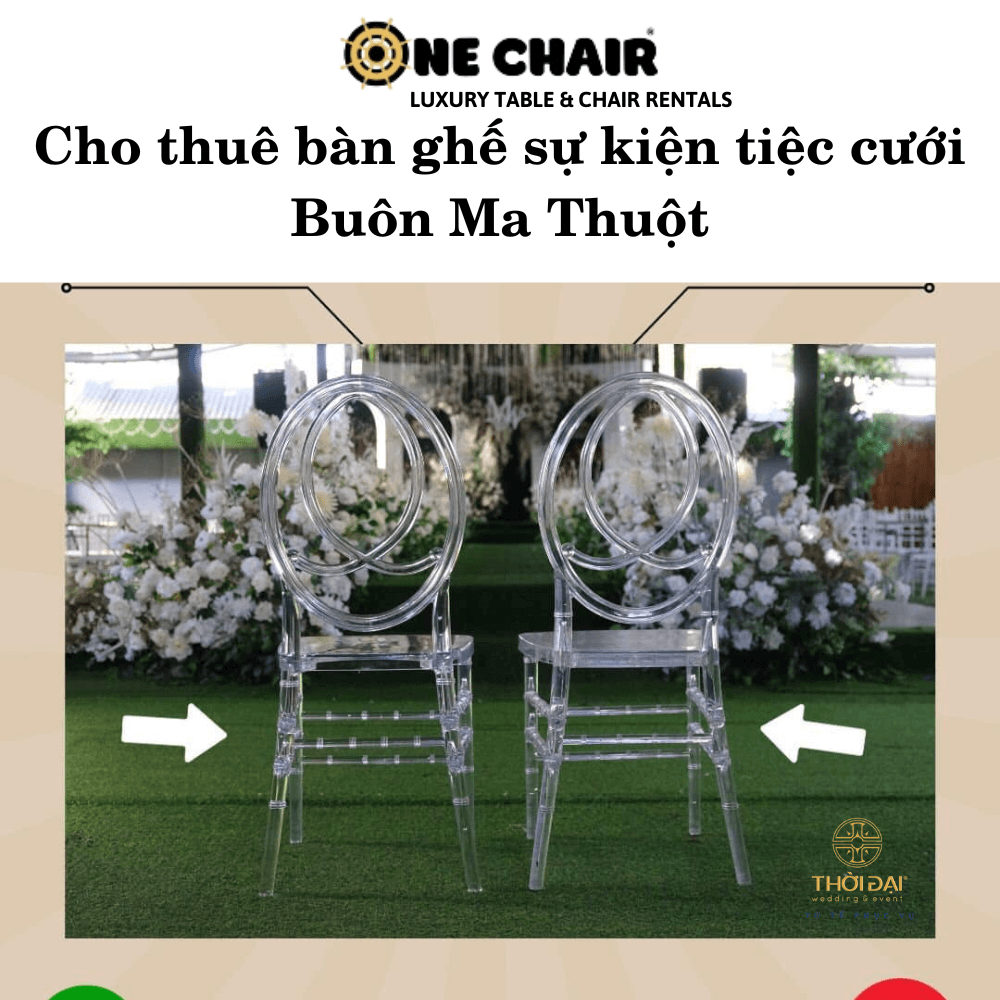 Cho thuê bàn ghế sự kiện tiệc cưới Buôn Ma Thuột
